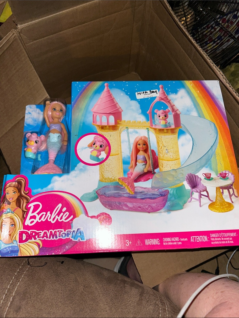 Barbie Dreamtopia Pink and Pastel Blue Mermaid Castle Playset